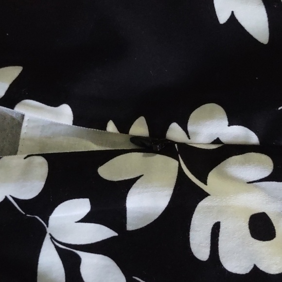 Anne Klein Black and White A Line Belted Dress Size 2 Resortwear - Picture 5 of 7